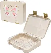[My Family] Easy Clean Bento Lunchbox – Leakproof, Durable, BPA-Free & Kid-Friendly- Dishwasher Safe- Llama