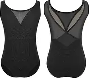 [iEFiEL] Kids Girls Ballet Dance One Piece Outfit Activewear Athletic Unitards Gymnastic Leotard Jumpsuit Bodysuit