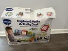 VTech Explore and Write Activity Desk Transforms Into Easel Chalkboard for Kids