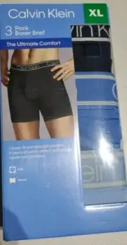 Calvin Klein Men's Boxer Brief Ultimate Comfort size XL Blue (3 pack)
