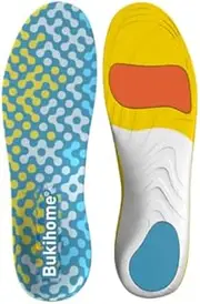 Orthotic Insoles for Plantar Fasciitis, Flat Feet & High Arches - Rigid Arch Support with Deep Heel Cup & Shock Absorption | Correct Overpronation, Velvet Comfort (Men/Women), L, Men(9-9.5)
