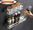 S.S. Kitchen Spice rack,Bathroom Shelf,racks & Holders Silver Screw Wall mounted