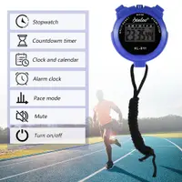 在飛比找蝦皮購物優惠-數字運動手錶計時碼表電池供電計時計數器游泳精確訓練手錶自行車
