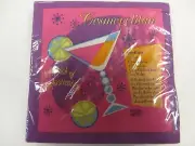 Cosmopolitan Shan Bright Color Cocktail Theme Party Paper Beverage Napkins