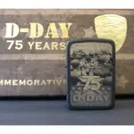 4953~美系*ZIPPO"-諾曼第登陸D-DAY《75週年*限定版》1944-2019黑裂紋打印*編號29930