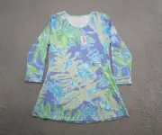 Ana Clare Chloe Floral Geometric Stretch Long Sleeve Top in Size Small NEW