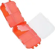 Weekly Pill Box Organizer Compact 8 Compartment Case for Travel Portable Medicine Storage Detachable Purse Organizer for Supplies