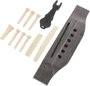 VINTORKY 1 Set Guitar Bridge Set Acoustic Guitar Replacement Parts Wooden Bridge Replacement Parts End Pin Wood