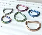 D-Shaped Titanium 16g Cartilage Rook Daith Helix Tragus Septum Nose Hoop Ring