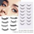 Natural Faux Mink Lashes Short Lashes Cat Eye Look Manga Lashes False Eyelashes
