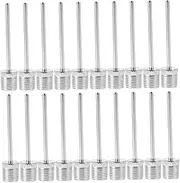 Abaodam 20pcs Pump Ball Needle Set Air Bed Pump Nozzle Adapter for Air Mattress Inflator Basketball Inflatable Nozzle Mini Ball and Balloon Tip