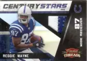 2010 Threads Panini Century Stars Game Used Reggie Wayne Colts