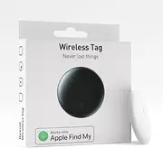 Smart Tag Bluetooth Luggage Tracker, IP68 Waterproof Air Tracker Works with Find My (iOS Only), Finder Locator for Keys, Luggage, Backpack, Wallet (White 1PC)