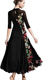 [YHHGDS] Women's Ballroom Dance Dresses Modern Smooth Waltz Standard Ballroom Dancing Dresses for Foxtrot Flamenco Dance