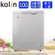 Kolin歌林100公升臥式冷凍冷藏兩用櫃 KR-110F05-S(細閃銀色)~含拆箱定位
