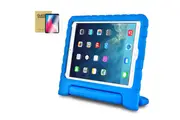 StylePro Combo, iPad 7th, 8th & 9th gen Kids case + Screen Protector. Shockproof EVA case, blue