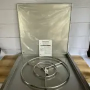 Skyflame 30" x 30" Square Stainless Drop in Fire Pit Burner Pan, Ring and Cover