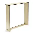 Minimalist Laser Cut Wood Console Table Slim Design No Lower Shelf for Bedroom