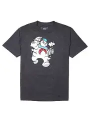 Marc Ecko Unltd Ghostbusters Stay Puft Puff Weed Joint Marijuana GRY T-Shirt NEW