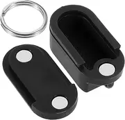 Healvian Portable Keychain Pill Box Small Pill Holder for Travel Sealed Storage for Medicines Supplements Plastic Case