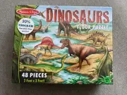 Melissa & Doug Dinosaur Puzzle Kids Toddler Floor 2X3 Feet 48 Large Pieces T-Rex