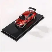 Scale Finished Model Car 1:64 Scale for Mitsubishi Lancer Evolution 10 IX Alloy Car Model Static Collection Car Souvenir Decoration Die-cast Vehicle