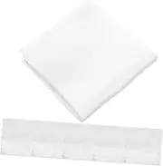 [OATIPHO] Pocket Squares Suit Accessory Polyester Yarn Business Suit Handkerchief White Gentlemen Handkerchief