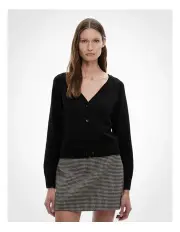 [Witchery] Wide V Knit Cardigan in Black