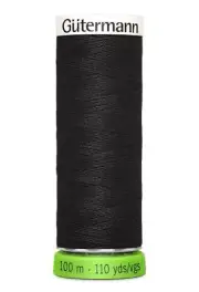 Gutermann Recycled Polyester Thread 110yd in Black