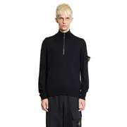 [STONE ISLAND] STONE ISLAND MAN BLACK SWEATSHIRTS Black