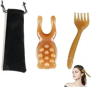 UAIAGM Head Massage Tool and Facial Massager Manual Scalp Massager Gua Sha Five Claw Scalp Massage Tool Comb Hair Cleaning Tools for Face Eye Nose Jaw Neck Brush Scalp Massagers for Relaxation