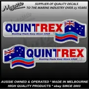 QUINTREX - LEFT / RIGHT PAIR - 465mm X 135mm - PREMIUM BOATING MARINE DECALS