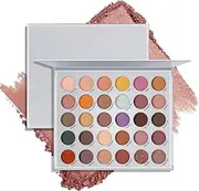 Apooliy Eyeshadow Palette 30 Pigmented Matte Shimmer Eye Shadow Makeup Palette Glitter Long Lasting Waterproof