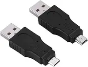 USB2.0 Connectors Plug and Play Easy Use 10-Pack for Laptop and Mobile Hard Drives, Black
