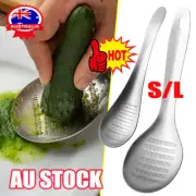Stainless Steel Spoon Lemon Zester Mixer Ginger Grater Wasabi Grinding Tools CW