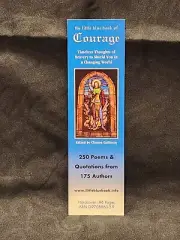 The Little Blue Book Of Courage Paper Bookmark Reading Poems Poetry Blue