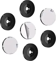 4 pcs Black Patrol Tags Ntag213 On-Metal NFC Tags Heavy Duty Sticky Token Waterproof 13.56MHz RFID Inductive Tag with Sticky Backing, Compatible with G4S Secure Trax, Trackforce and Silvertrac -35mm