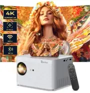 Brand New - Aubor Smart Projector, Support 4k Projector with Wifi and Bluetooth
