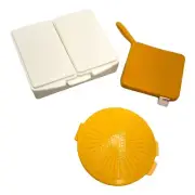 Tupperware Vintage Stamps N Things, Clamshell Container And Zipper Pull Set