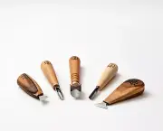 Profi tools set for chip carving, geometric carving tool, detailed woodcarve kit