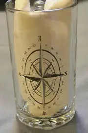 16 oz Beer Mug "Compass Rose" Beer Mug Engraved Dishwasher Safe Handmade