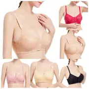 Women Sexy Front Button Shaping Cup Adjustable Shoulder Strap Large Size