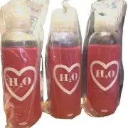 (3) Pink H2O Water Bottle From Old NAVY -Brand NEW