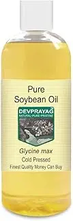 Devprayag Pure Soybean Oil (Glycine max) Natural Therapeutic Grade Cold Pressed 200ml (6.76 oz)