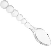 COLLBATH Glass Spoons Creative Dessert Spoon for Pastries Ice and More Elegant Handle Scoop for Tea Coffee and Spice Jars Easy to Clean and