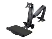 "Sit Stand Monitor Arm, Desk Mount Adjustable Sit-Stand Workstation Arm for Single 34"" VESA Mount Display (ARMSTSCP1)"