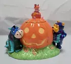 Vintage 1998 DISNEY STORE Halloween Cookie Jar Pooh Piglet Eeyore in Costumes