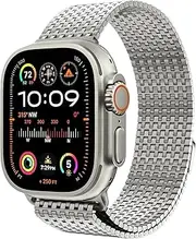CZKE Mesh Loop Stainless Steel Magnetic Clasp Band For Apple Watch BAND Ultra 2 49MM Series 10/9/8/7/6/SE/5/4/3/2 38/40/41MM 42/44/45/49mm S10 42MM 46MM Watch Strap