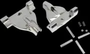 DS Chrome Passenger Floorboard Mount Kit for Softail Standard 107 20-21