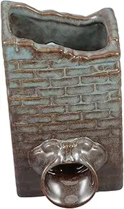 Milisten Fountain Flowing Water Clay Pot Aquarium Table Top Fountain De para Interior Waterfall Indoor Fountains & Accessories Feature Tabletop Water Fountain Office Air Kit Ceramics